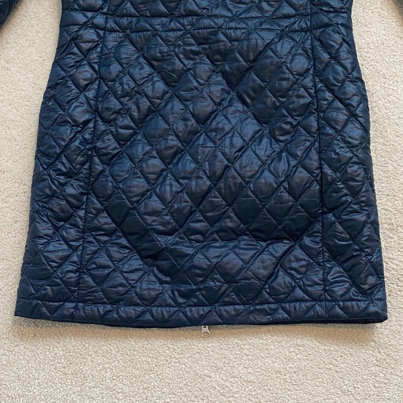 North Face Quilted Hooded Jacket - Navy Blue - Picture 13 of 15